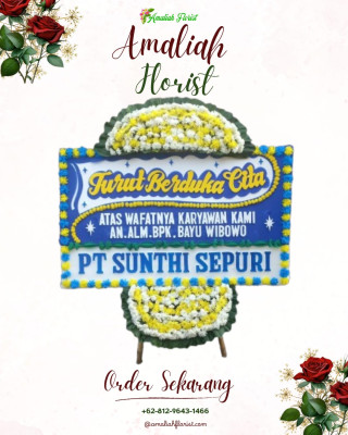 Papan Bunga Duka di Ciampel